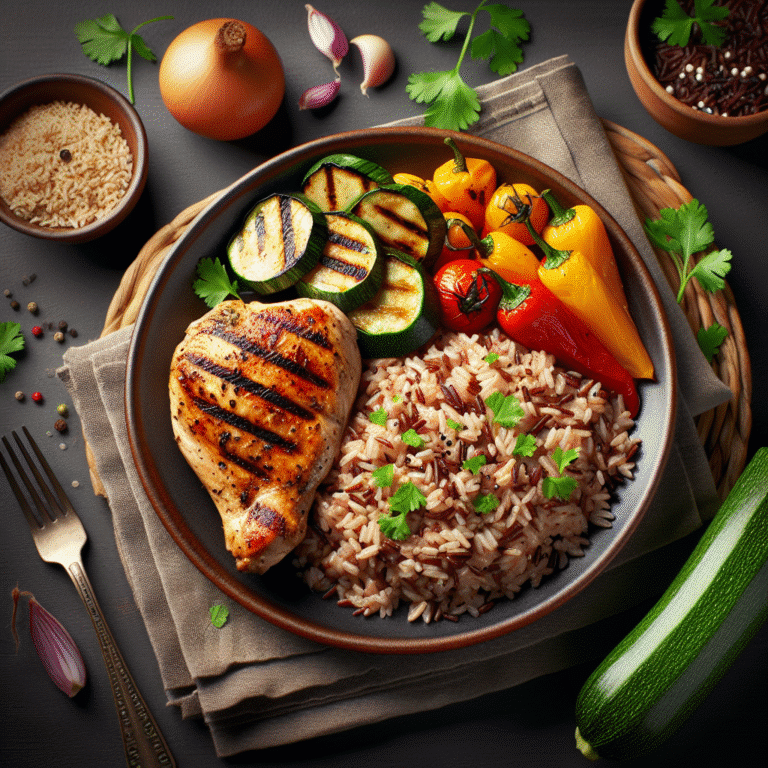 Arroz integral com frango grelhado: o segredo de uma refeição equilibrada