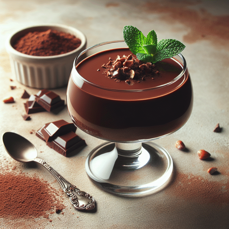 mousse de chocolate saudável para surpreender suas visitas