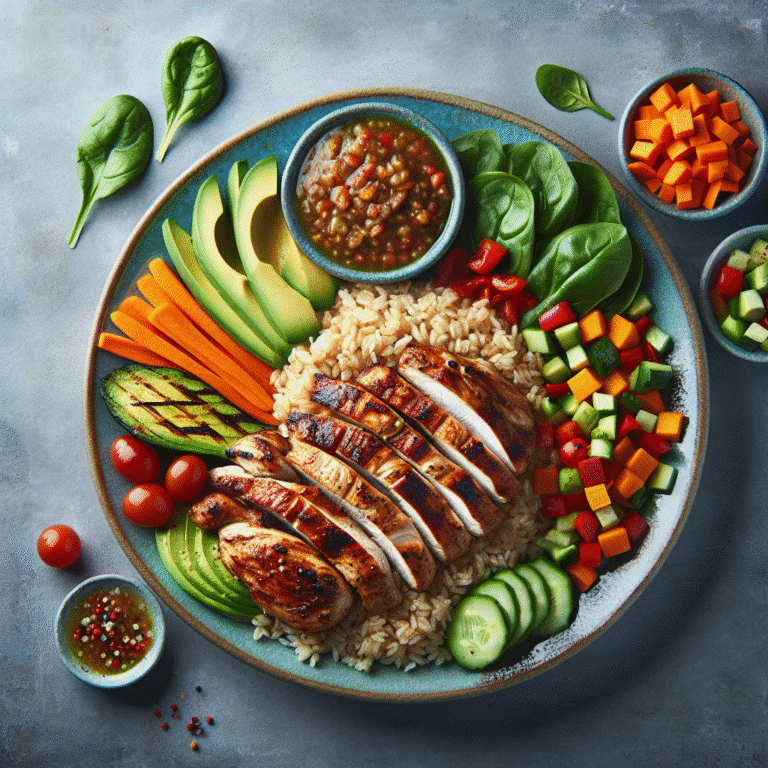 O guia completo para arroz integral com frango grelhado e acompanhamentos