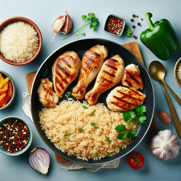 Como preparar arroz integral com frango grelhado em 30 minutos