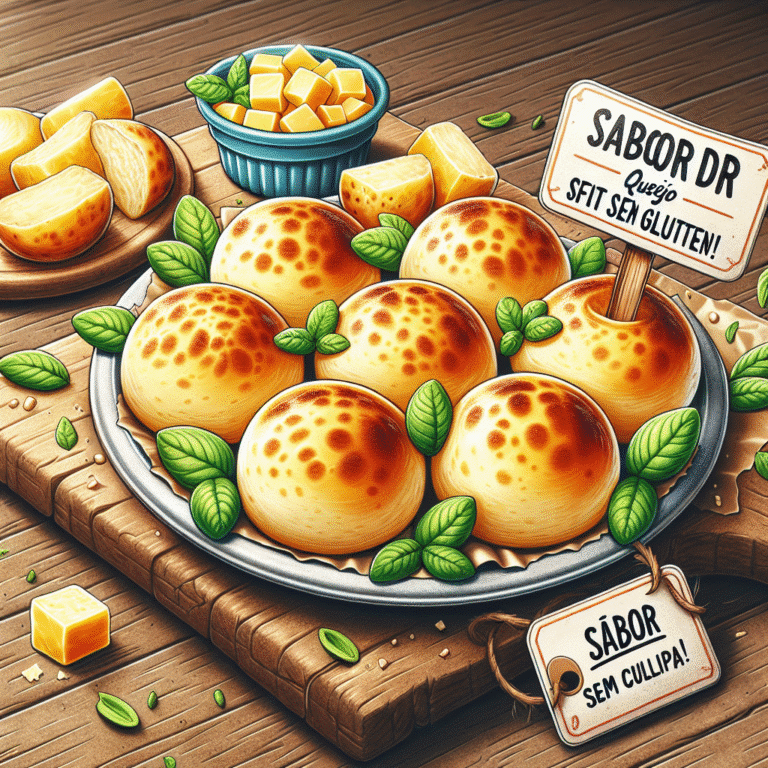 Pão de queijo fit sem glúten: sabor sem culpa