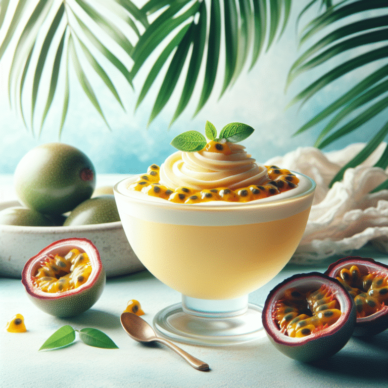 mousse de maracujá light: sabor tropical leve