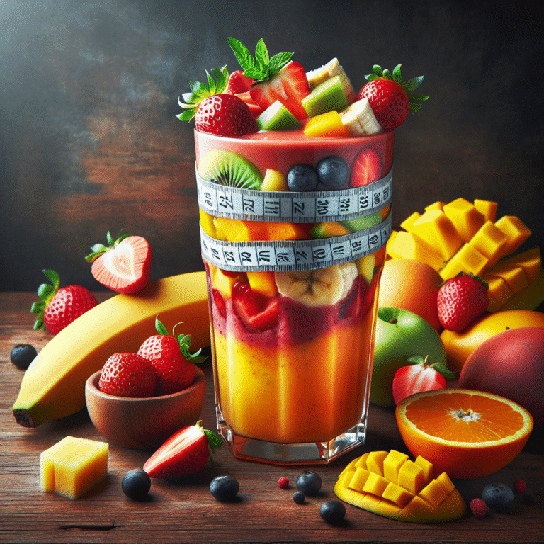 vitamina de frutas para emagrecer: sabor e saúde em um copo
