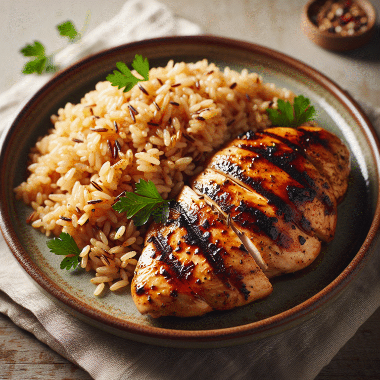 Receitas práticas de arroz integral com frango grelhado