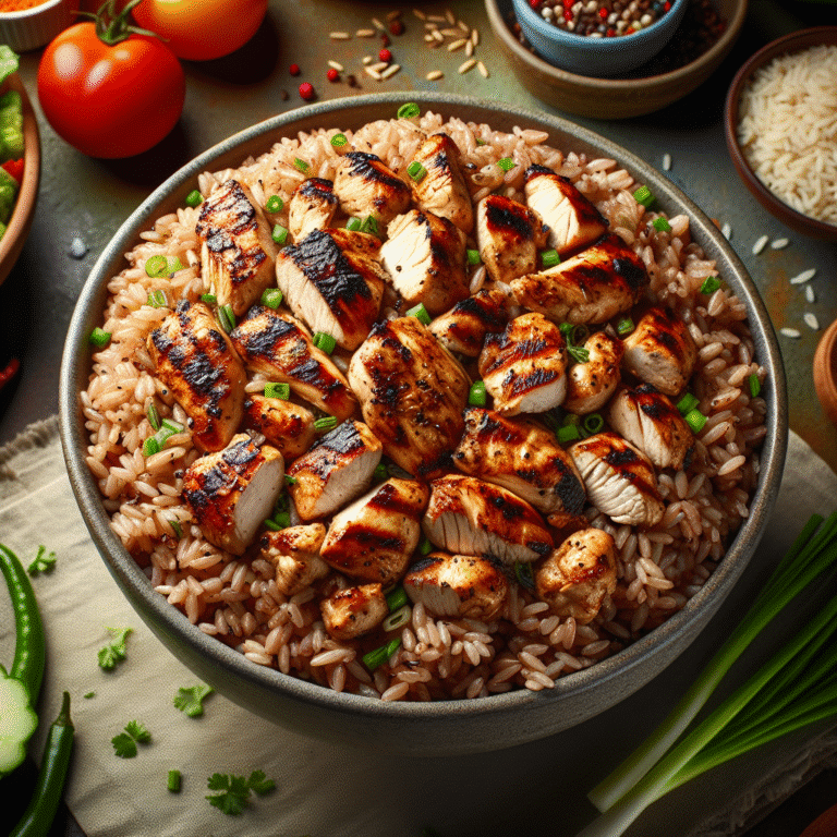 O poder do arroz integral com frango grelhado na sua dieta