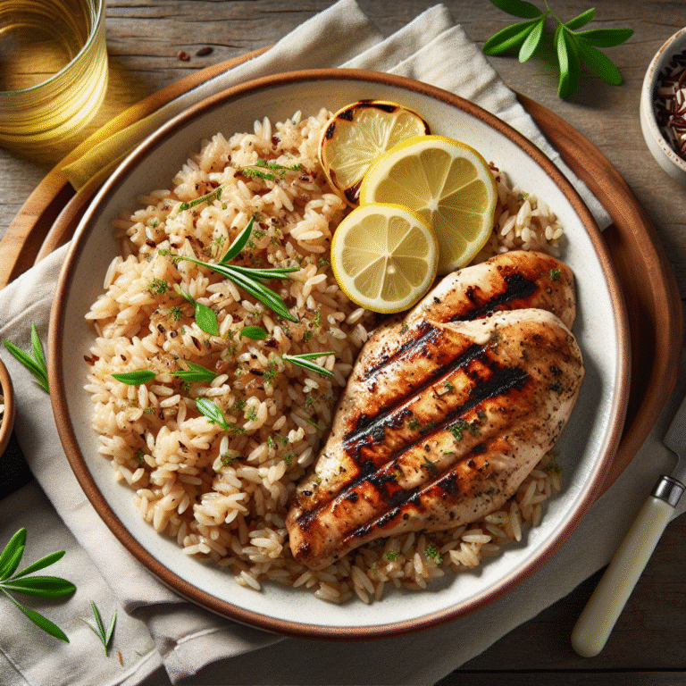Arroz integral com frango grelhado: conforto que não engorda