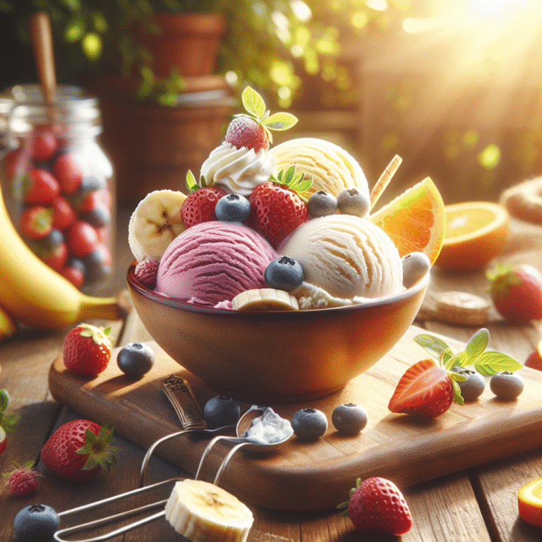 sorvete de frutas caseiro: refrescante e saudável