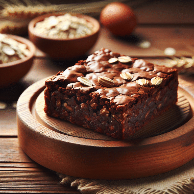 brownie saudável de aveia: um doce que faz bem