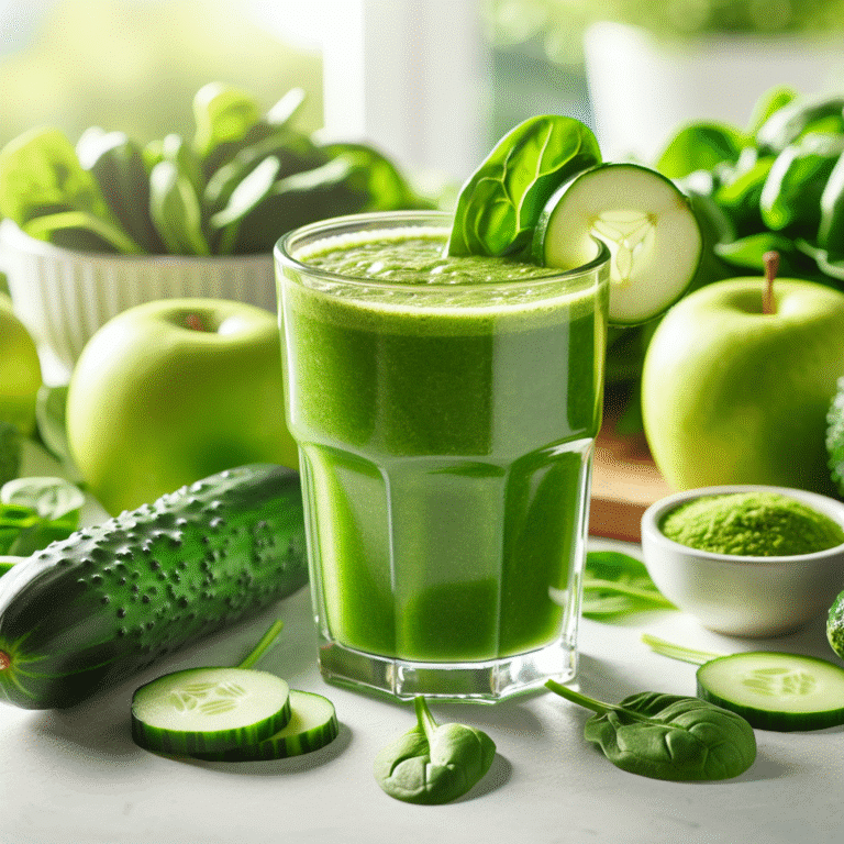 Smoothie verde detox: refresque-se com saúde pela manhã