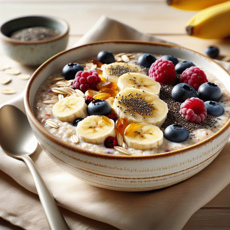 Mingau de aveia saudável: nutrição em uma tigela