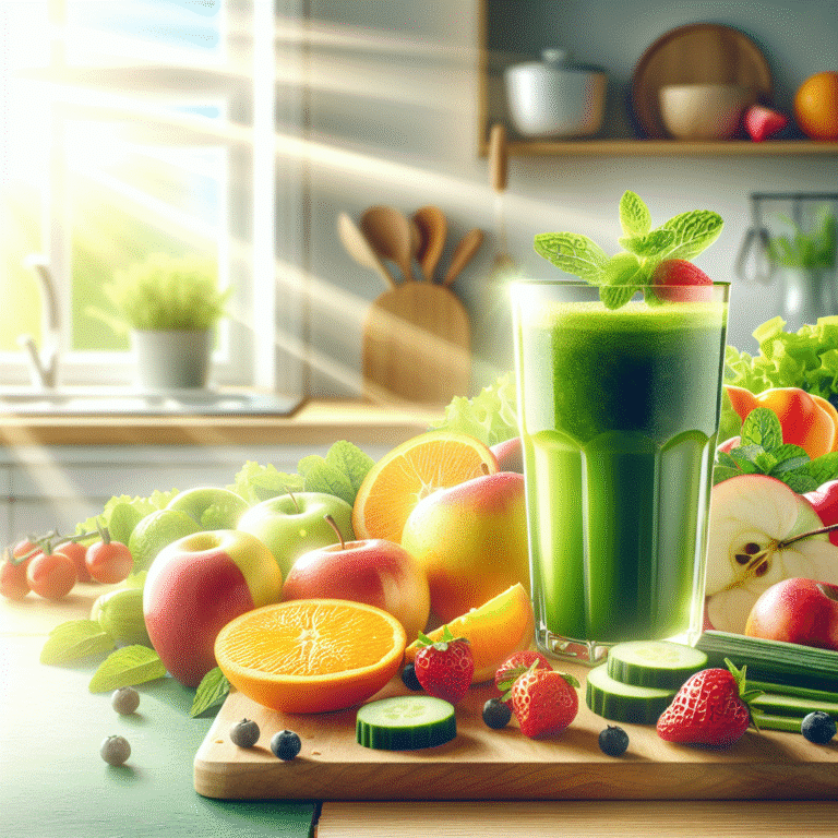 Suco natural detox fácil para energizar seu dia.