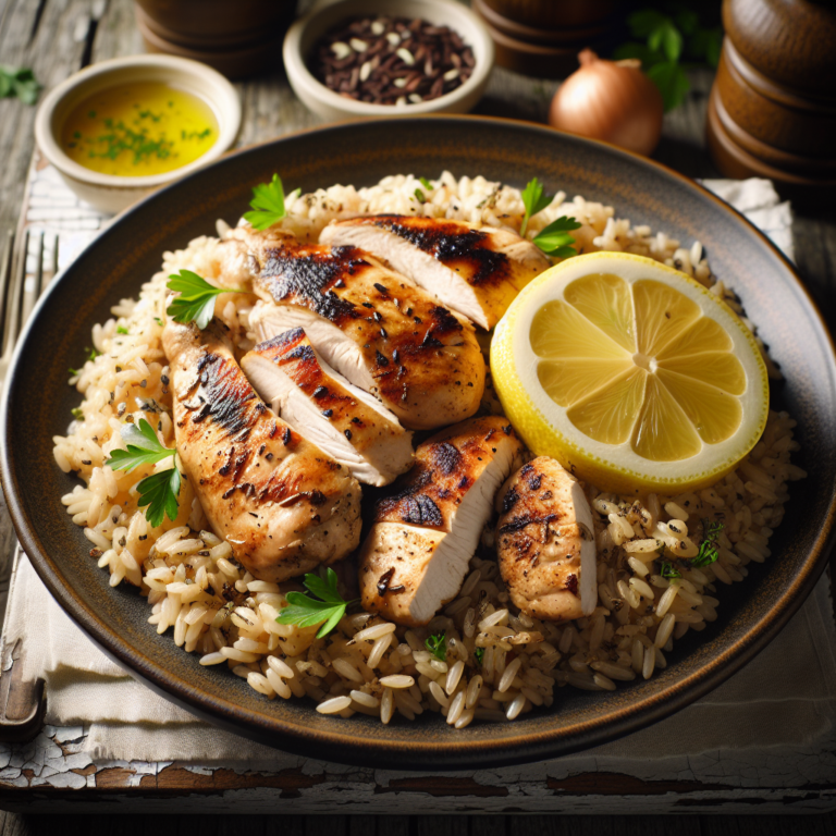 Conheça os benefícios do arroz integral com frango grelhado