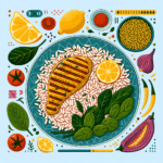 Como variar a receita de arroz integral com frango grelhado