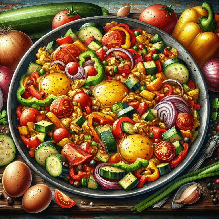 ovos mexidos com vegetais: uma explosão de sabor pela manhã