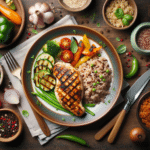 Frango grelhado no almoço: fácil e saudável com arroz integral
